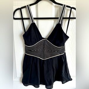 NWOT Catherine Malandrino Silk Baby Doll Top